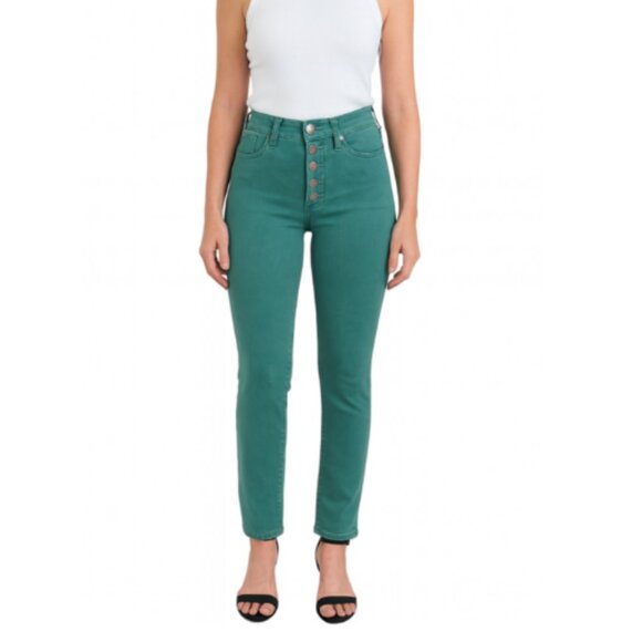 Paige Cindy SZ 23 Exposed Button Fly Vintage Daytime Blue $209 NWT - Picture 1 of 8